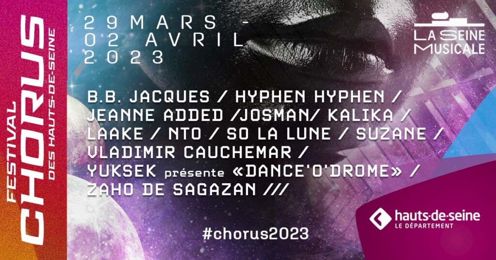 L'affiche du Festival Chorus 2023