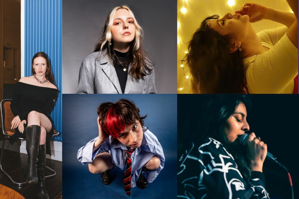 Patchwork des cinq artistes