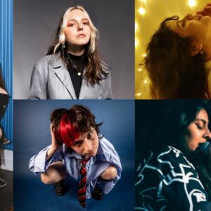 Patchwork des cinq artistes