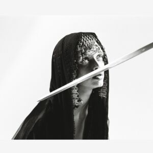 Portrait noir et blanc de Mariad